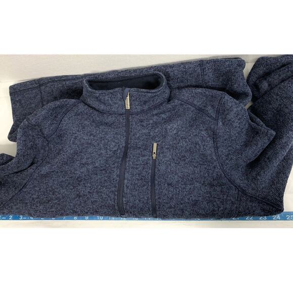 Woolrich Pullover Mens Large Blue 1/4 Zip Sweater Jacket Long Sleeve - Picture 4 of 8